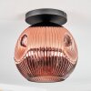 Ripoll Plafondlamp, Kogellampje Koperkleurig, 1-licht
