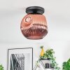 Ripoll Plafondlamp, Kogellampje Koperkleurig, 1-licht