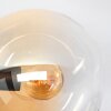 Gastor Plafondlamp, Kogellampje Amber, Duidelijk, Rookkleurig, 3-lichts