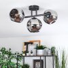 Ripoll Plafondlamp, Kogellampje Chroom, Rookkleurig, 3-lichts
