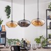 Mertola Hanglamp, Hanglamp Zwart, 3-lichts