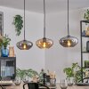Mertola Hanglamp, Hanglamp Zwart, 3-lichts