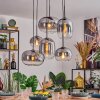 Apedo Hanglamp, Hanglamp Duidelijk, Rookkleurig, 6-lichts