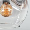 Ripoll Plafondlamp, Kogellampje Amber, Duidelijk, Rookkleurig, 3-lichts