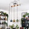 Koyoto Hanglamp, Kogellampje, Hanglamp Natuurlijke kleuren, Zwart, 3-lichts