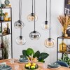 Apedo Hanglamp, Kogellampje, Hanglamp Amber, Duidelijk, Rookkleurig, 6-lichts