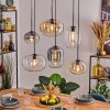 Apedo Hanglamp, Kogellampje, Hanglamp Amber, Duidelijk, Rookkleurig, 6-lichts