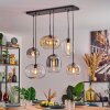 Apedo Hanglamp, Kogellampje, Hanglamp Amber, Duidelijk, Rookkleurig, 6-lichts