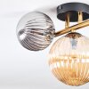 Chehalis Plafondlamp, Kogellampje Goud, Zwart, 3-lichts