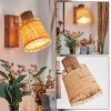 Lindberg Wandlamp, Muurspot Chroom, Hout donker, 1-licht