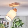 Fallhagen Plafondlamp, Plafondspot Chroom, Hout licht, 1-licht