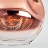 Ripoll Plafondlamp, Kogellampje Duidelijk, Koperkleurig, 1-licht