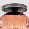Ripoll Plafondlamp, Kogellampje Duidelijk, Koperkleurig, 1-licht