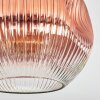 Ripoll Plafondlamp, Kogellampje Duidelijk, Koperkleurig, 1-licht