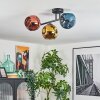 Ripoll Plafondlamp, Kogellampje Blauw, Goud, Koperkleurig, 3-lichts
