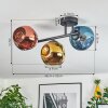 Ripoll Plafondlamp, Kogellampje Blauw, Goud, Koperkleurig, 3-lichts