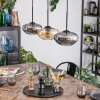 Mertola Hanglamp, Hanglamp Amber, Rookkleurig, 3-lichts