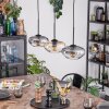 Mertola Hanglamp, Hanglamp Amber, Duidelijk, Rookkleurig, 3-lichts