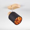 Fallhagen Wandlamp, Muurspot Chroom, Hout licht, 1-licht