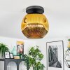 Ripoll Plafondlamp, Kogellampje Goud, 1-licht