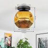 Ripoll Plafondlamp, Kogellampje Goud, 1-licht