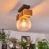 Sernadelo Plafondlamp, Kogellampje Natuurlijke kleuren, Zwart, 1-licht