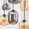 Apedo Hanglamp, Kogellampje, Hanglamp Amber, Rookkleurig, 6-lichts
