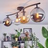 Gastor Plafondlamp, Kogellampje Amber, Duidelijk, Rookkleurig, 4-lichts