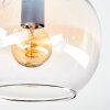 Koyoto Plafondlamp, Kogellampje Amber, Duidelijk, 4-lichts