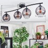 Koyoto Plafondlamp, Kogellampje Rookkleurig, 4-lichts