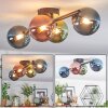 Chehalis Plafondlamp, Kogellampje Blauw, Groen, Koperkleurig, 4-lichts