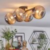 Chehalis Plafondlamp, Kogellampje Rookkleurig, 4-lichts