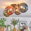 Chehalis Plafondlamp, Kogellampje Blauw, Chroom, Groen, Koperkleurig, Rookkleurig, 4-lichts