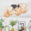 Chehalis Plafondlamp, Kogellampje Amber, 4-lichts