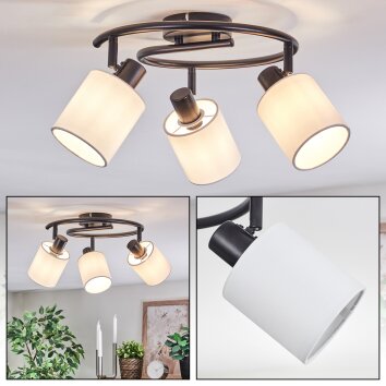 Fallhagen Plafondlamp, Plafondspot Zwart, 3-lichts