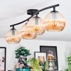 Koyoto Plafondlamp, Kogellampje Amber, 4-lichts