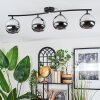 Koyoto Plafondlamp, Kogellampje Chroom, Rookkleurig, 4-lichts
