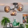Ripoll Plafondlamp, Kogellampje Chroom, Rookkleurig, 3-lichts