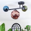 Chehalis Plafondlamp, Kogellampje Blauw, Groen, Koperkleurig, 3-lichts