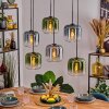 Lauden Hanglamp, Hanglamp Blauw, Groen, Duidelijk, Rookkleurig, 6-lichts