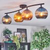 Koyoto Plafondlamp, Kogellampje Blauw, Goud, Koperkleurig, 4-lichts