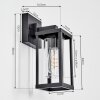 Avete Wandlamp voor buiten, Wandlamp Zwart, 1-licht
