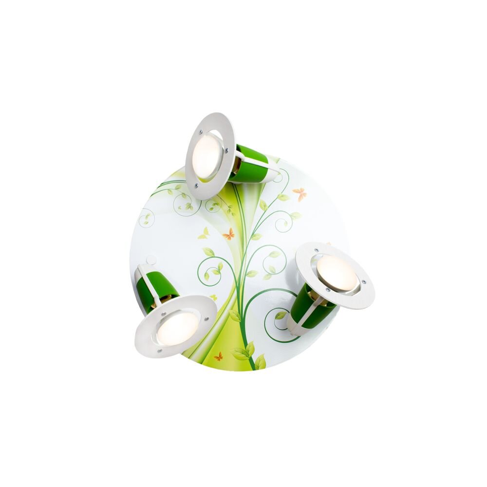 Elobra PHANTASIE Plafondlamp Groen, 3-lichts main product photo