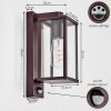 Tourega Wandlamp voor buiten, Wandlamp Roest, 1-licht, Bewegingsmelder