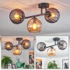 Koyoto Plafondlamp, Kogellampje Amber, Rookkleurig, 3-lichts