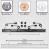 Koyoto Hanglamp, Kogellampje, Hanglamp Amber, Duidelijk, Rookkleurig, 4-lichts