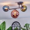 Chehalis Plafondlamp, Kogellampje Blauw, Groen, Koperkleurig, 3-lichts