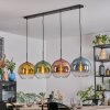 Koyoto Hanglamp, Kogellampje, Hanglamp Blauw, Goud, Groen, Duidelijk, Koperkleurig, 4-lichts
