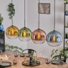 Koyoto Hanglamp, Kogellampje, Hanglamp Blauw, Goud, Groen, Duidelijk, Koperkleurig, 4-lichts