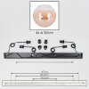 Koyoto Hanglamp, Kogellampje, Hanglamp Amber, Duidelijk, 4-lichts